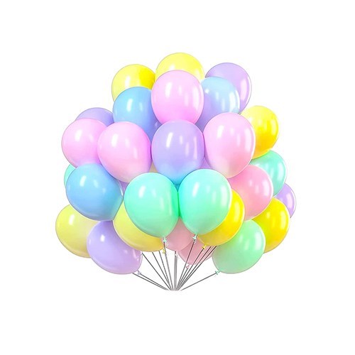 Makaron Karışık Renkli Balon 10 inc 20 Adet
