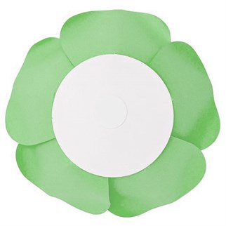 Yeşil Renkli 3 Boyutlu Dekoratif Kağıt Çiçek 20 Cm 2 Adet