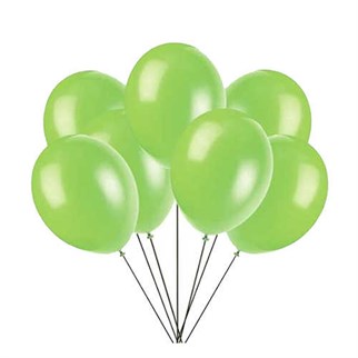 Açık Yeşil Balon Metalik 100 Adet