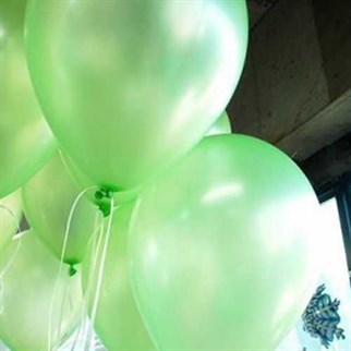 Açık Yeşil Balon Metalik 100 Adet
