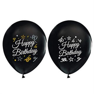 Confetti Happy Birthday Baskılı Balon 12 Adet