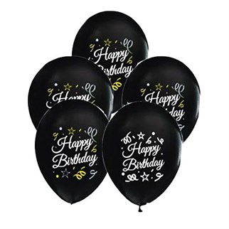 Confetti Happy Birthday Baskılı Balon 12 Adet