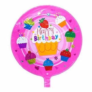 Happy Birthday Cupcakeli Folyo Balon