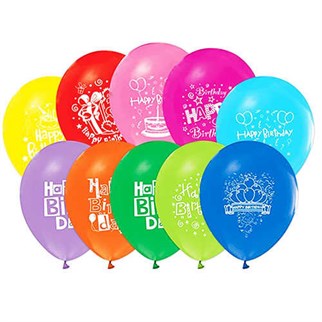 Happy Birthday Temalı Latex Balon 20 Adet