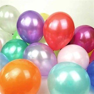 Karışık Balon Metalik 100 Adet