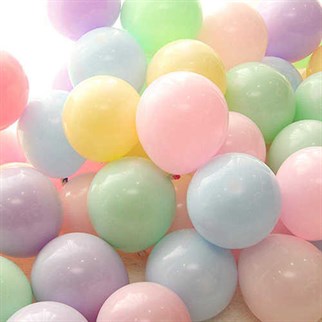 Karışık Renkli Pastel Balon 20 Adet