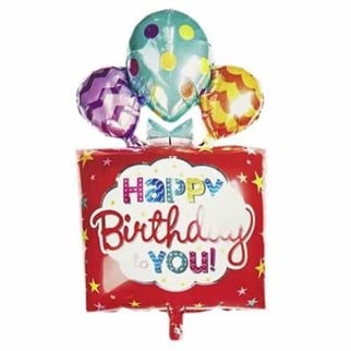 Kırmızı Happy Birthday To You Folyo Balon