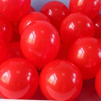 Kırmızı  Pastel Balon 100 Adet