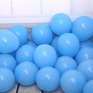 Mavi Pastel Balon 100 Adet