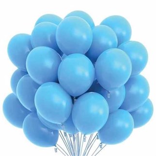 Mavi Pastel Balon 100 Adet