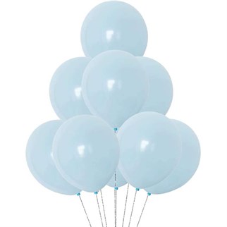 Mavi Renkli Makaron Balon 100 Adet