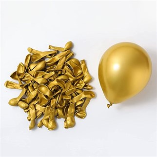 Minik Krom Balon Gold 20 Adet