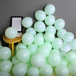 Mint Yeşil Pastel Balon 20 Adet