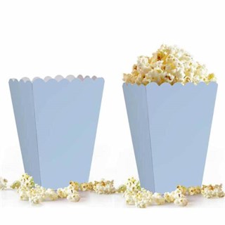 Popcorn-Mısır Kutusu Mavi Renk 8 Adet