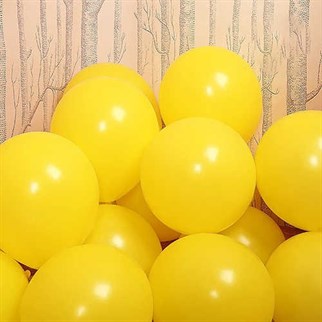 Sarı Pastel Balon 100 Adet