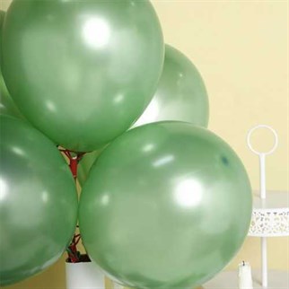Yeşil Balon Metalik 100 Adet