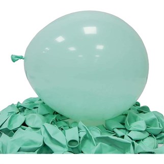 Yeşil Renkli Makaron Balon 100 Adet