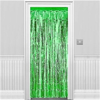 Yeşil Saçaklı Perde Kapı Süsü
