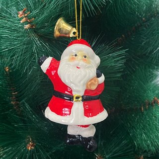 Yılbaşı Ağacı Porselen Noel Baba Asma Süs 1 Adet