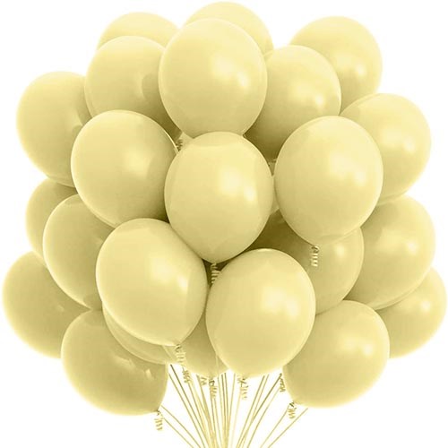 Vanilya Renkli Pastel Balon 20 Adet